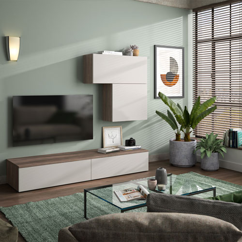 Photo d'exemple d'aménagement intérieur mobilier de couleur verte réalisée à Lyon